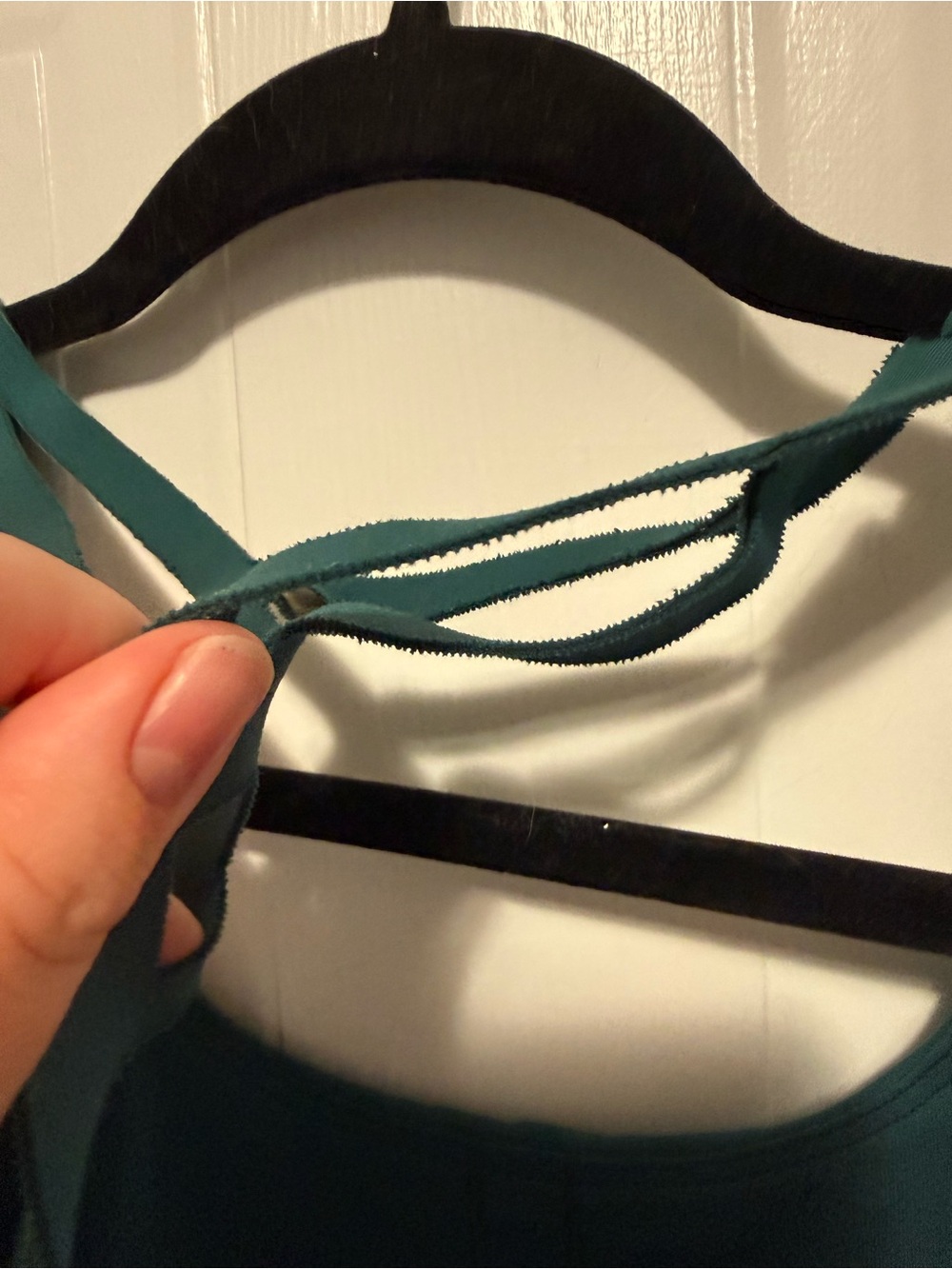 Lululemon Women's Teal Strappy Back Sports Bra - Picture 5 of 7